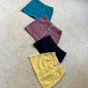 Cute Mini Skirts set of 4